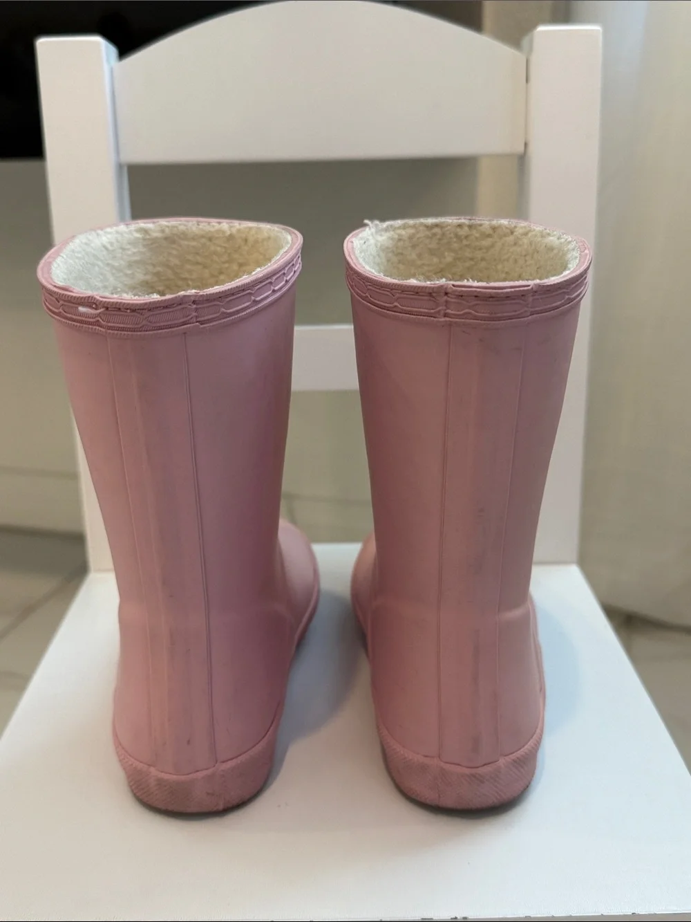 Hunter Light Pink Kids' Lined Rain Boots